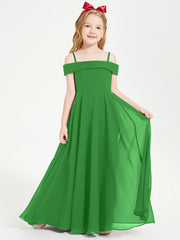 Abiti Da Damigella Junior Chic Con Spalle Scoperte Verde