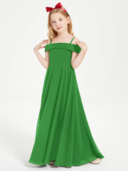 Abiti Da Damigella Junior Chic Con Spalle Scoperte Verde