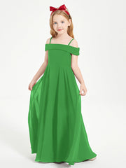Abiti Da Damigella Junior Chic Con Spalle Scoperte Verde