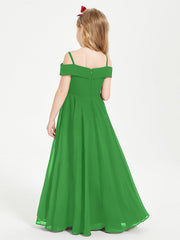 Abiti Da Damigella Junior Chic Con Spalle Scoperte Verde