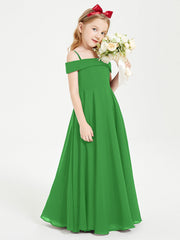 Abiti Da Damigella Junior Chic Con Spalle Scoperte Verde