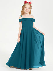 Abiti Da Damigella Junior Chic Con Spalle Scoperte Blu Inchiostro
