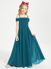 Abiti Da Damigella Junior Chic Con Spalle Scoperte Blu Inchiostro