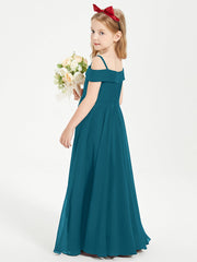 Abiti Da Damigella Junior Chic Con Spalle Scoperte Blu Inchiostro