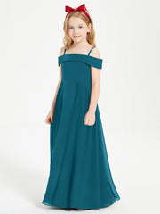 Abiti Da Damigella Junior Chic Con Spalle Scoperte Blu Inchiostro