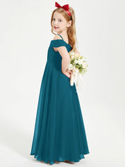 Abiti Da Damigella Junior Chic Con Spalle Scoperte Blu Inchiostro