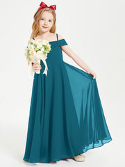 Abiti Da Damigella Junior Chic Con Spalle Scoperte Blu Inchiostro