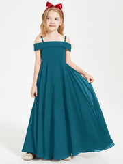 Abiti Da Damigella Junior Chic Con Spalle Scoperte Blu Inchiostro