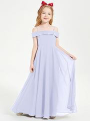 Abiti Da Damigella Junior Chic Con Spalle Scoperte Lavanda