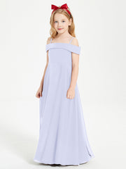 Abiti Da Damigella Junior Chic Con Spalle Scoperte Lavanda