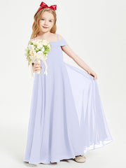 Abiti Da Damigella Junior Chic Con Spalle Scoperte Lavanda