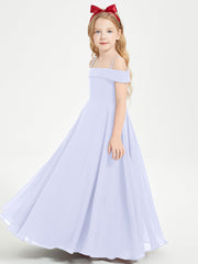 Abiti Da Damigella Junior Chic Con Spalle Scoperte Lavanda