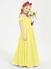 Abiti Da Damigella Junior Chic Con Spalle Scoperte Limone