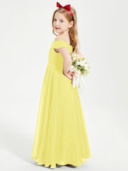 Abiti Da Damigella Junior Chic Con Spalle Scoperte Limone