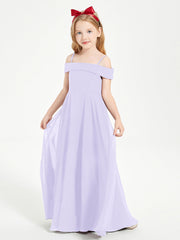 Abiti Da Damigella Junior Chic Con Spalle Scoperte Lilla
