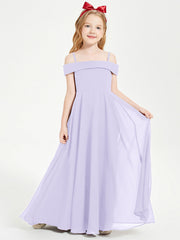 Abiti Da Damigella Junior Chic Con Spalle Scoperte Lilla
