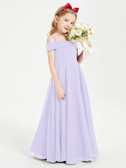 Abiti Da Damigella Junior Chic Con Spalle Scoperte Lilla