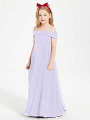 Abiti Da Damigella Junior Chic Con Spalle Scoperte Lilla
