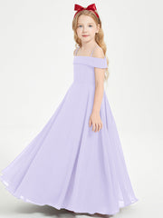 Abiti Da Damigella Junior Chic Con Spalle Scoperte Lilla