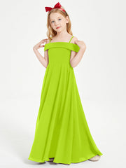 Abiti Da Damigella Junior Chic Con Spalle Scoperte Verde Lime