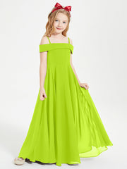 Abiti Da Damigella Junior Chic Con Spalle Scoperte Verde Lime