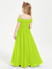 Abiti Da Damigella Junior Chic Con Spalle Scoperte Verde Lime