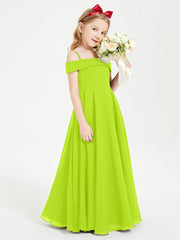 Abiti Da Damigella Junior Chic Con Spalle Scoperte Verde Lime