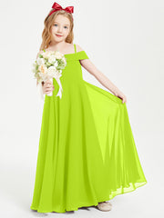 Abiti Da Damigella Junior Chic Con Spalle Scoperte Verde Lime