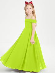 Abiti Da Damigella Junior Chic Con Spalle Scoperte Verde Lime
