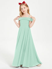 Abiti Da Damigella Junior Chic Con Spalle Scoperte Verde Menta