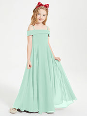 Abiti Da Damigella Junior Chic Con Spalle Scoperte Verde Menta
