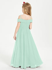 Abiti Da Damigella Junior Chic Con Spalle Scoperte Verde Menta