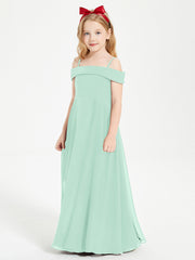 Abiti Da Damigella Junior Chic Con Spalle Scoperte Verde Menta