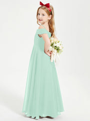 Abiti Da Damigella Junior Chic Con Spalle Scoperte Verde Menta