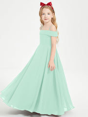 Abiti Da Damigella Junior Chic Con Spalle Scoperte Verde Menta