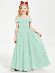 Abiti Da Damigella Junior Chic Con Spalle Scoperte Verde Menta