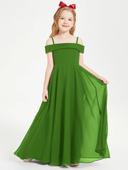 Abiti Da Damigella Junior Chic Con Spalle Scoperte Muschio