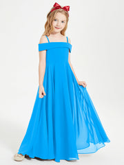 Abiti Da Damigella Junior Chic Con Spalle Scoperte Blu Oceano