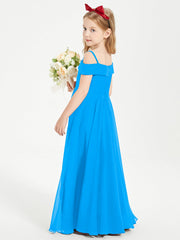 Abiti Da Damigella Junior Chic Con Spalle Scoperte Blu Oceano