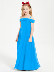 Abiti Da Damigella Junior Chic Con Spalle Scoperte Blu Oceano