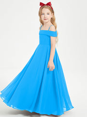 Abiti Da Damigella Junior Chic Con Spalle Scoperte Blu Oceano
