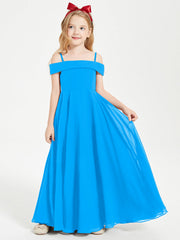 Abiti Da Damigella Junior Chic Con Spalle Scoperte Blu Oceano