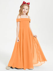 Abiti Da Damigella Junior Chic Con Spalle Scoperte Arancio
