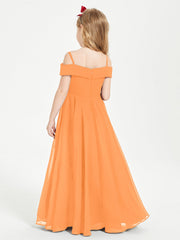 Abiti Da Damigella Junior Chic Con Spalle Scoperte Arancio