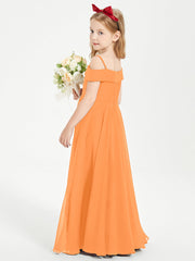 Abiti Da Damigella Junior Chic Con Spalle Scoperte Arancio