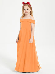 Abiti Da Damigella Junior Chic Con Spalle Scoperte Arancio