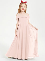 Abiti Da Damigella Junior Chic Con Spalle Scoperte Rosa Perlato