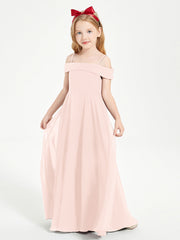 Abiti Da Damigella Junior Chic Con Spalle Scoperte Rosa Perlato