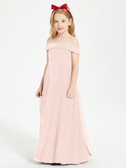 Abiti Da Damigella Junior Chic Con Spalle Scoperte Rosa Perlato
