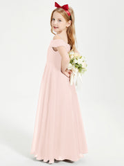 Abiti Da Damigella Junior Chic Con Spalle Scoperte Rosa Perlato